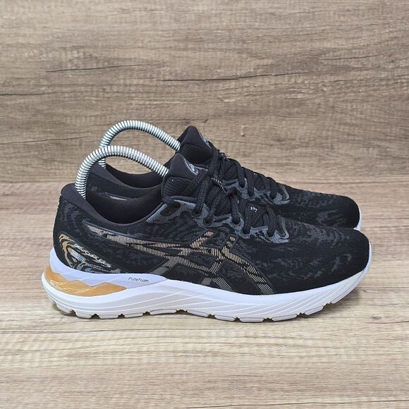 Asics Gel-Cumulus 23 Women's Size 7.5 Black Orange Running Shoes (1012A888) - Picture 1 of 10